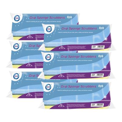 Schuur sponzen - 48x - schoonmaak spons - afwas / keuken / huishouden