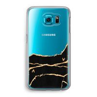 Gouden marmer: Samsung Galaxy S6 Transparant Hoesje
