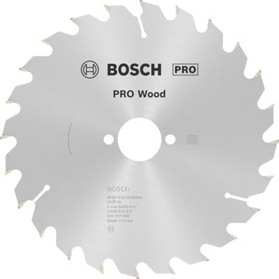 Bosch Accessoires Cirkelzaagblad Optiline voor Hout 190x30 mm 24T | 2608640615 - 2608640615