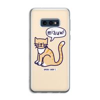 Miauw: Samsung Galaxy S10e Transparant Hoesje