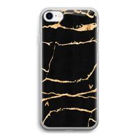 Gouden marmer: iPhone SE 2020 Transparant Hoesje