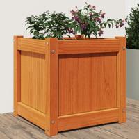 VidaXL Plantenbak 40x40x40 cm massief grenenhout wasbruin