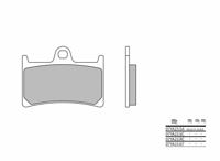 BREMBO Remblokken, voor de moto, Road/Sport Organisch 07YA23RC