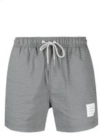 Thom Browne short de bain à rayures - Gris - thumbnail