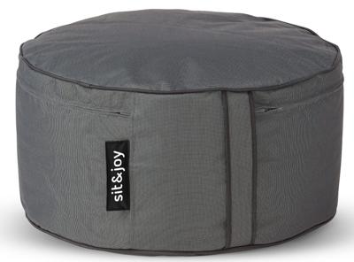 Poef Capri Anthracite - Weerbestendig - Zwart - Sit&Joy