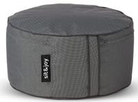 Poef Capri Anthracite - Weerbestendig - Zwart - Sit&Joy