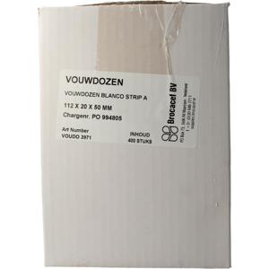 Blockland Vouwdoos blanko strip A 112 x 20 x 50mm