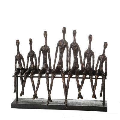 Polysculptuur Community bronskleur