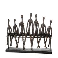 Polysculptuur Community bronskleur