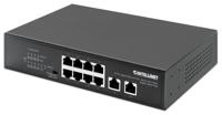 Intellinet 8-Port Gigabit Ethernet PoE+ Switch mit 2 RJ45 Gigabit Uplink-Ports 120W Netwerk switch 10 / 100 / 1000 MBit/s IEEE 802.3af (15.4 W), IEEE 802.3at - thumbnail