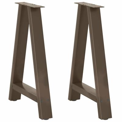 Salontafelpoten 2 st A-vormig 60x(72-73) cm staal