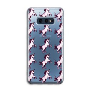 Musketon Unicorn: Samsung Galaxy S10e Transparant Hoesje