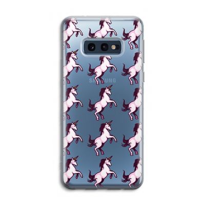 Musketon Unicorn: Samsung Galaxy S10e Transparant Hoesje