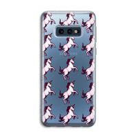 Musketon Unicorn: Samsung Galaxy S10e Transparant Hoesje