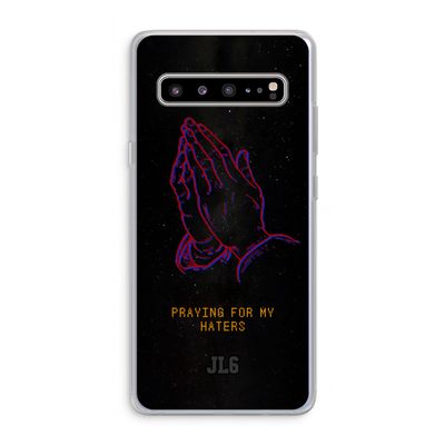 Praying For My Haters: Samsung Galaxy S10 5G Transparant Hoesje