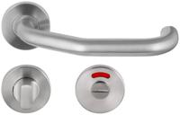 Krukgarn CARICE PF KL4 paar op rnd rozet WC/8, rvs mat