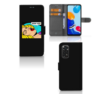 Xiaomi Redmi Note 11/11S Wallet Case met Pasjes Popart Oh Yes
