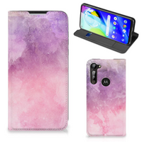 Bookcase Motorola Moto G8 Power Pink Purple Paint