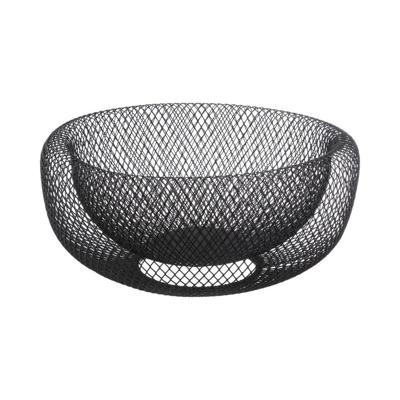 Fruitschaal 5five Simply Smart Noir Kitchen Zwart Metaal 27 cm Ø 27 cm