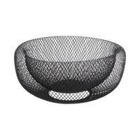 Fruitschaal 5five Simply Smart Noir Kitchen Zwart Metaal 27 cm Ø 27 cm