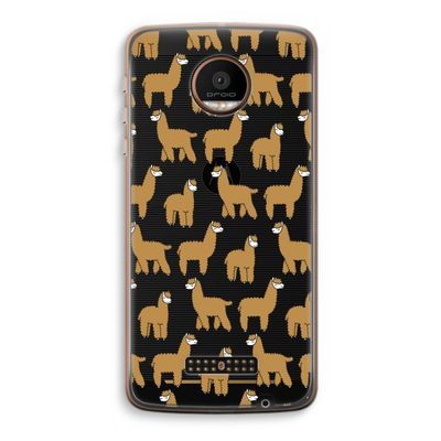 Alpacas: Motorola Moto Z Force Transparant Hoesje