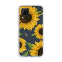 Sunflower and bees: Huawei P40 Lite Transparant Hoesje