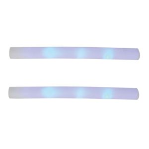 Set van 4x stuks party lichtstaaf met LED licht 48 cm - Lichtgevende feest decoraties