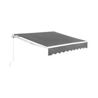 Luifel - voor balkon/terras - handmatig - 200 x 250 cm - UV-bestendig - antracietgrijs