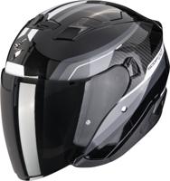 SCORPION EXO-230 Hipe, Jethelm of scooter helm, Zwart-Zilver