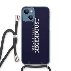 Blijve plakken in Negenduust: iPhone 13 Transparant Hoesje met koord