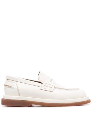 Buttero mocassins à bout rond - Blanc