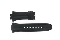 Breil horlogeband BW0414 Leder Zwart + zwart stiksel - thumbnail