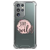 Samsung Galaxy S21 Ultra Stevig Bumper Hoesje Boho Stay Wild