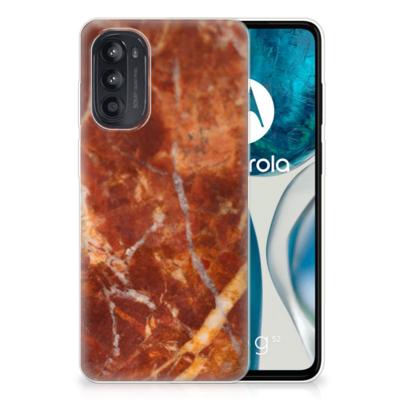 Motorola Moto G52/G82 | TPU | Siliconen hoesje | Marmer Bruin