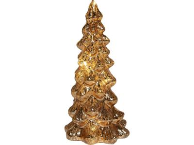 Kerstboom glas 20x10 cm goud - Annas collection