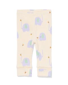 HEMA Newborn Meegroei Legging Ecru (ecru)