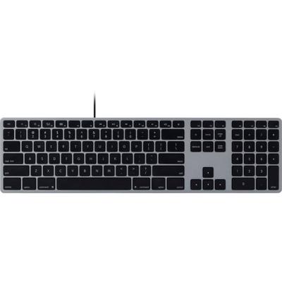 Matias FK318B Wired Aluminium Keyboard for Mac Toetsenbord USB QWERTY, US-Engels, Mac Space grijs