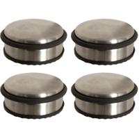 5Five Ronde deurstopper - 5x - 10 x 4,5 cm - van metaal - Deurstop gewicht - 930 gr