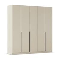 Kledingkast Abbey B225xH229 Champagne, 5 deuren incl. 6 legplanken en 3 roedes