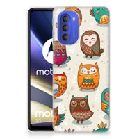 Motorola Moto G51 5G | TPU Hoesje | Vrolijke Uilen