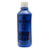 Talens Ecola plakkaatverf flacon van 500 ml, donkerblauw