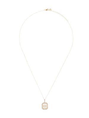 Mateo collier O en or 14 ct serti de diamants