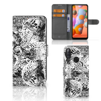 Telefoonhoesje met Naam Samsung Galaxy M11 | A11 Skulls Angel