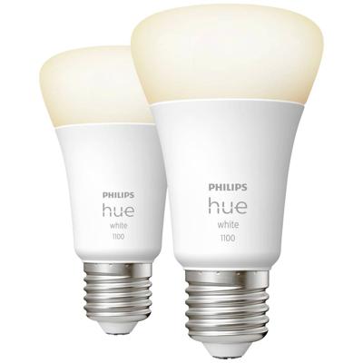 Hue LED-lamp (2 stuks) 871951428919200 Energielabel: F (A - G) Hue White E27 Doppelpack 2x1050lm 75W E27 19 W Warmwit Energielabel: F (A - G)