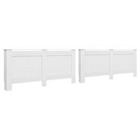 Radiatorombouwen 2 st 172x19x81,5 cm MDF wit