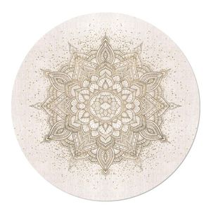 Behangcirkel Sparkling Mandala Pattern Gold Naadloos Behang 120
