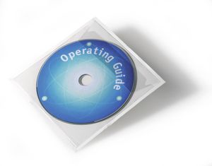 Durable Zelfklevende CD/DVD-tas Pocketfix 100 stuks