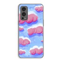Roze wolken met vogels: OnePlus Nord 2 5G Transparant Hoesje