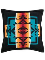 Pendleton coussin Chief Joseph à motif abstrait - Noir