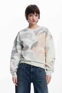 Sweatshirt met Arty-print - WHITE - M